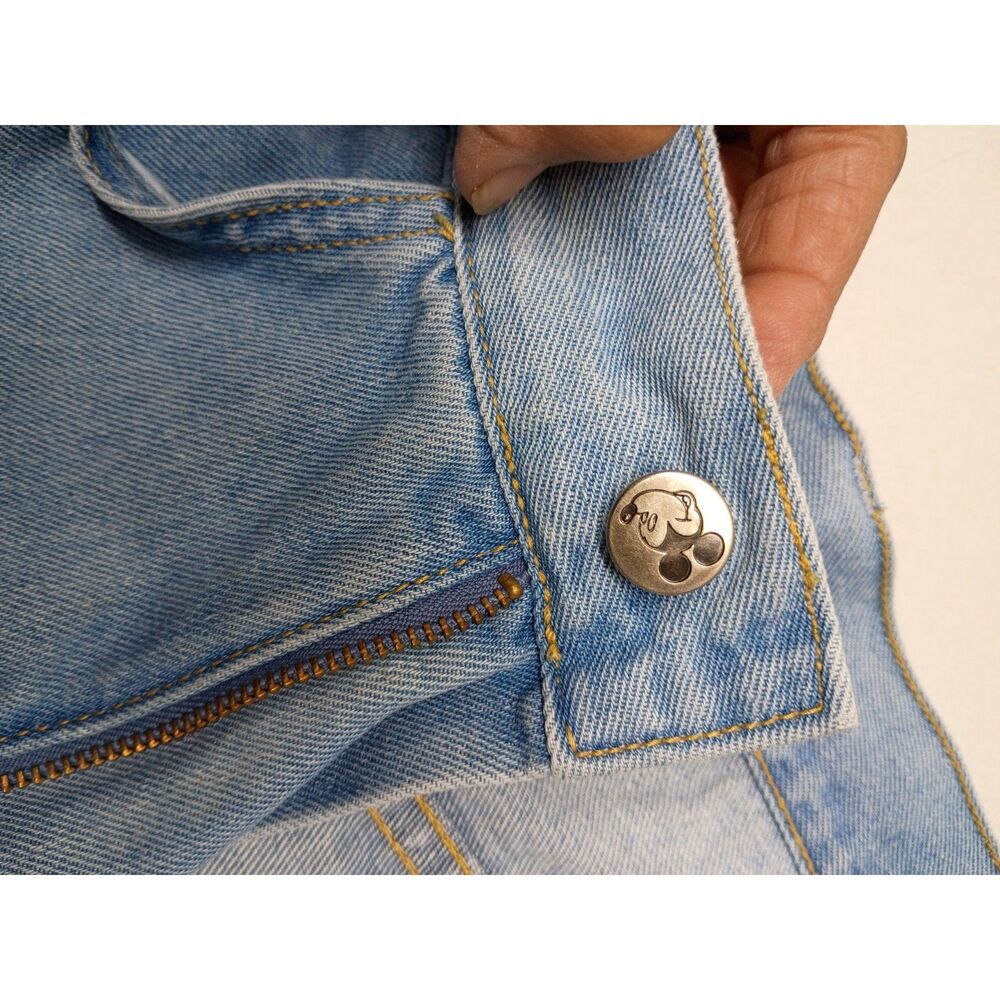 Y2K Mickey Unlimited Denim Jeans Junior Sz 3 Disney High Waist Tapered - Picture 9 of 15